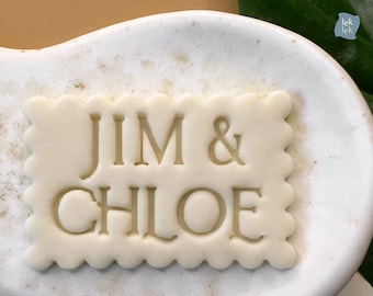 Custom Wedding Cookie Cutter, Personalized Wedding Names, Cookie Cutter