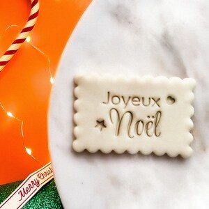 Joyeux Noël Emporte-pièce Petit Beurre et Joyeux noel Festonné, bonne année 2025, Carte de voeux, Cadeau de Noël unique pour les employés