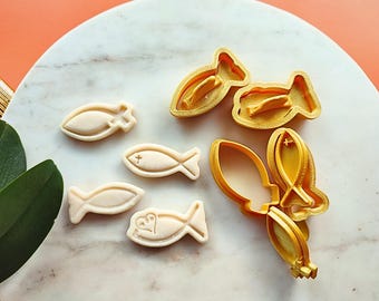 Kommunion Ausstecher Fisch - Konfirmation Fische Deko, Gastgeschenke, Tischdekoration, Firmung, Streudeko, Tischdeko zur Erstkommunion