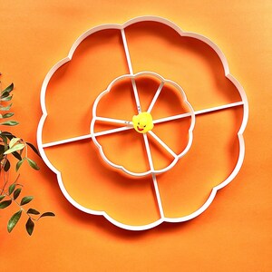 Cortador de cerâmica, cortadores de argila em formato de flor com 10 pétalas, ferramentas para cerâmica, artesanato em cerâmica, cortador de argila com molde floral para cerâmica