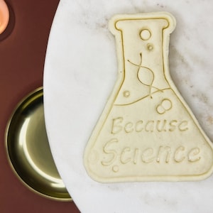 Because Science Cookie Cutter Conical Flask, Science gifts, Lab equipments cookies cutters Biscuits cutter, medicine cutter, chemistry gift