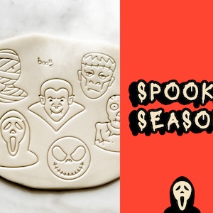 Halloween Character Cookie Cutter, Horror Character Set of 7, Cute Horror Character, Retro Movie Halogen Vintage horror movies character