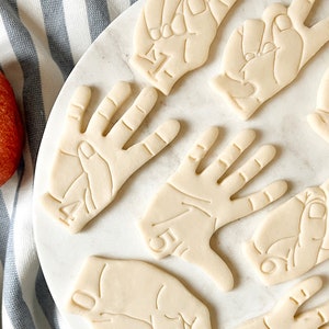 Asl Numbers Cookie Cutter Asl Numbers, American Sign Language Cookie ...