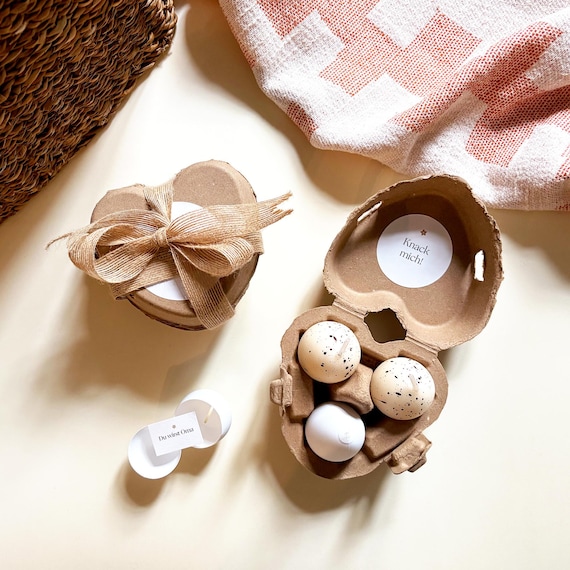 Schwangerschaft Verkünden Oma und Opa | Idee Baby Verkünden Vater, Box mit Karte Du wirst / Ihr Werdet Tante und Onkel, Uroma und Uropa
