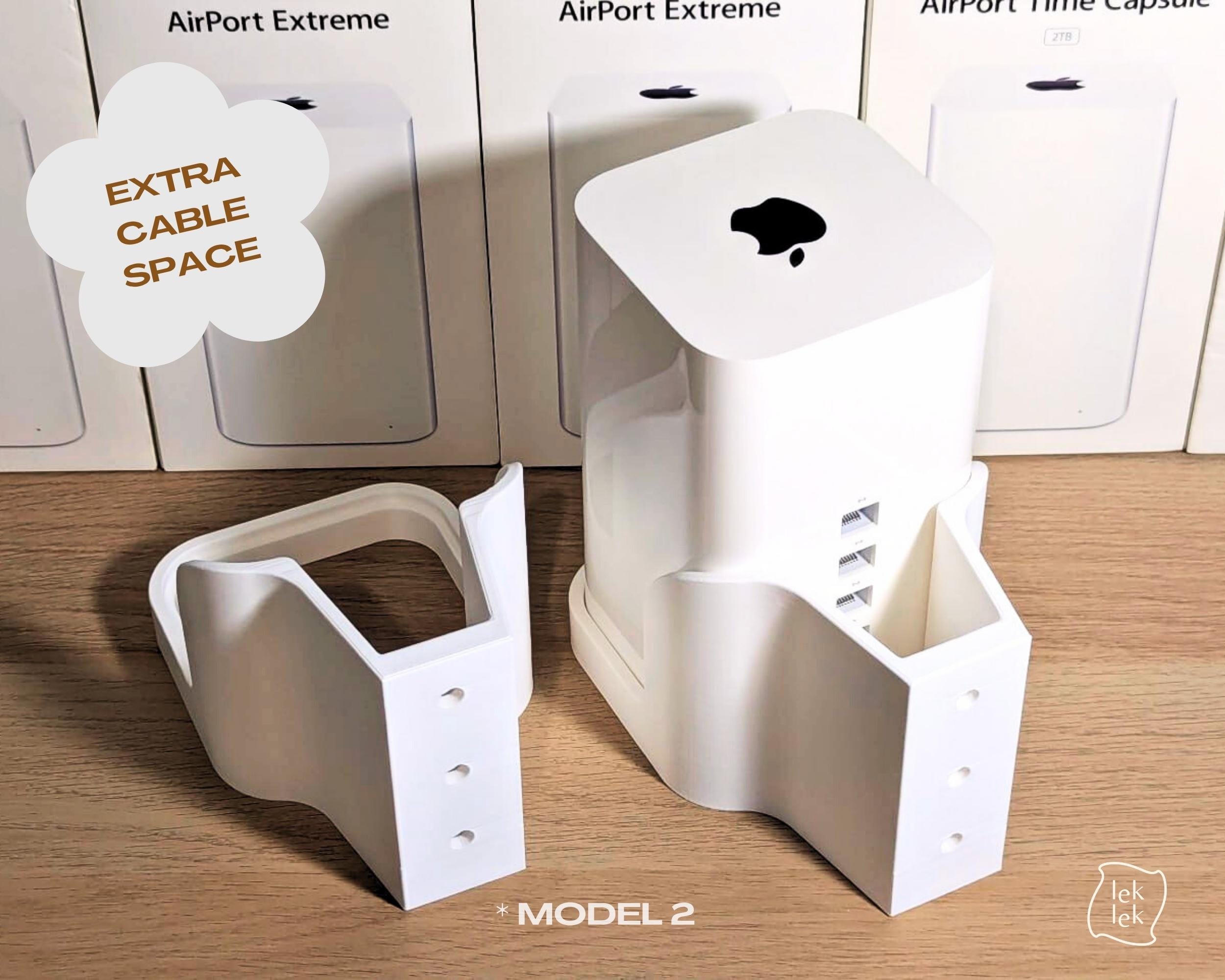 Wall Mount for Apple Airport Extreme | Airport Time Capsule, White