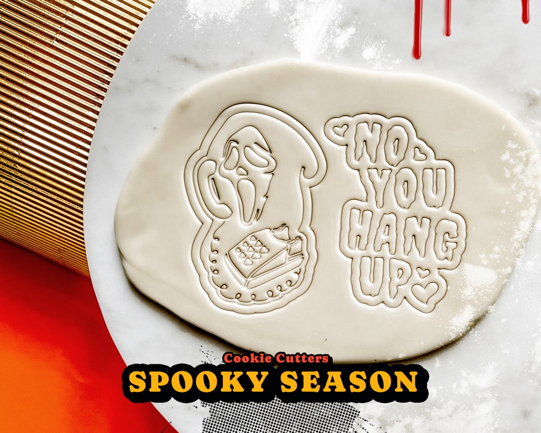 No You Hang up Cookie Cutter Movie Night Party Scream Cookie Cutter