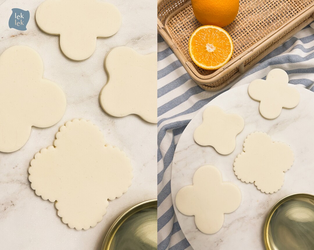 4 Petal Flower Shape Cookie Cutter, Set of Four Cookie Shapes, Modern