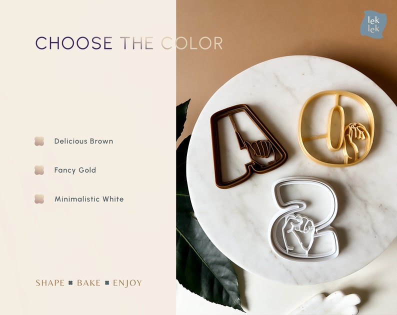 Asl Cookie Cutter American Sign Language Cookie Stamp Asl Etsy