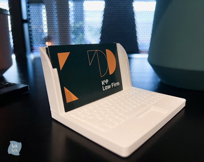 Laptop Business Card Holder for Desk, Software Developer Gift Business ...
