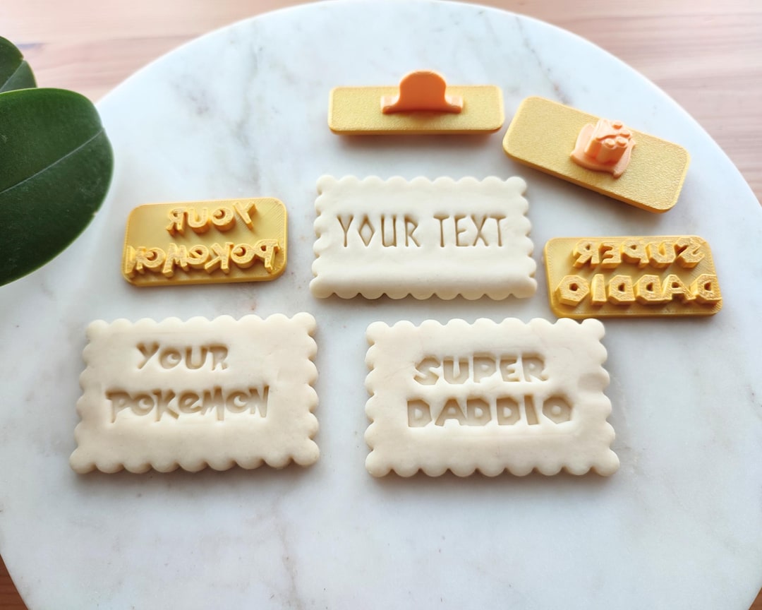 Custom Text Cookies Custom Text Cookie Cutter, Custom Children's Name Embossing Cookie ...