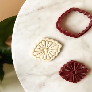 Flower Cookie Cutter, Polymer Clay Cutter, Floral Cutters for Jewelry Making, Spring Flower cookie stamp, Fondant Dough Biscuit Floral stamp