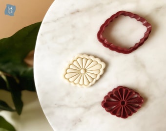 Flower Cookie Cutter, Polymer Clay Cutter, Floral Cutters for Jewelry Making, Spring Flower cookie stamp, Fondant Dough Biscuit Floral stamp