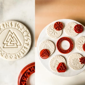 Valknut Cookie Cutter Knot of the Slain - VAL-knoot, Norse Mythology, Scandinavian Pagan Symbol, Valknut with Runes, ancient vikings symbols