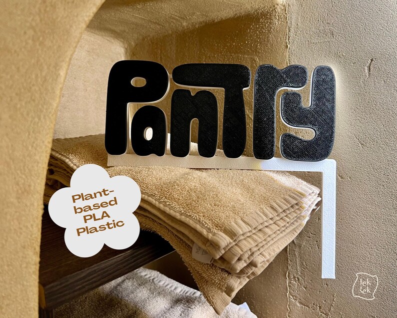 Pantry Door Sign, Stylish Pantry Room Door Topper, Modern Over the Door ...