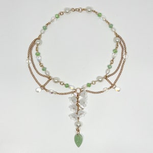 White Bellflower Necklace