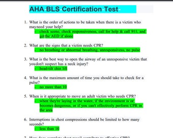 Aha Bls Exam - Etsy Aha Bls Exam - Etsy