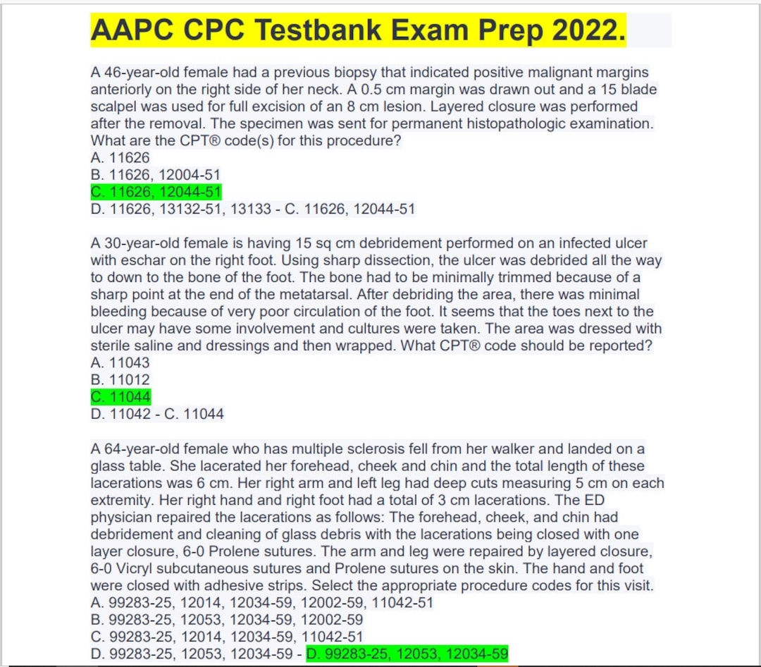 AAPC Study Guide CPC Study Guide 2023 Etsy Canada