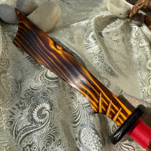 Handcrafted Unique Fantasy Wooden Sword with Unique Handle, Perfect Collectable Item