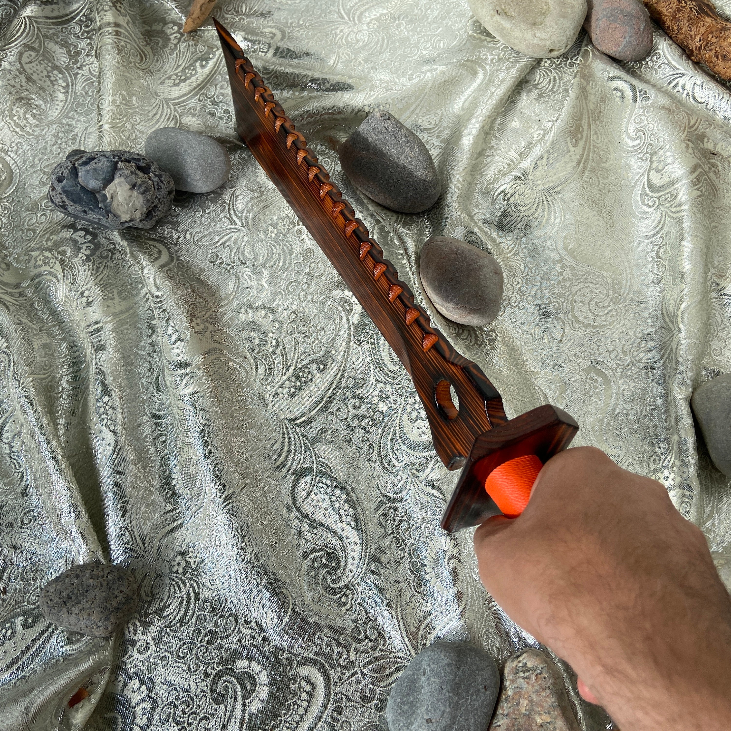 Unique Fantasy Wooden Sword With Handmade Handle, Perfect Gift for ...