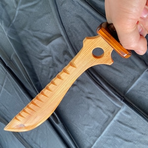 Handmade Unique Wooden Sword with Fantasy Handle, Collectable Item, Souvenir, Cosplay, Decoration or Renaissance Faire