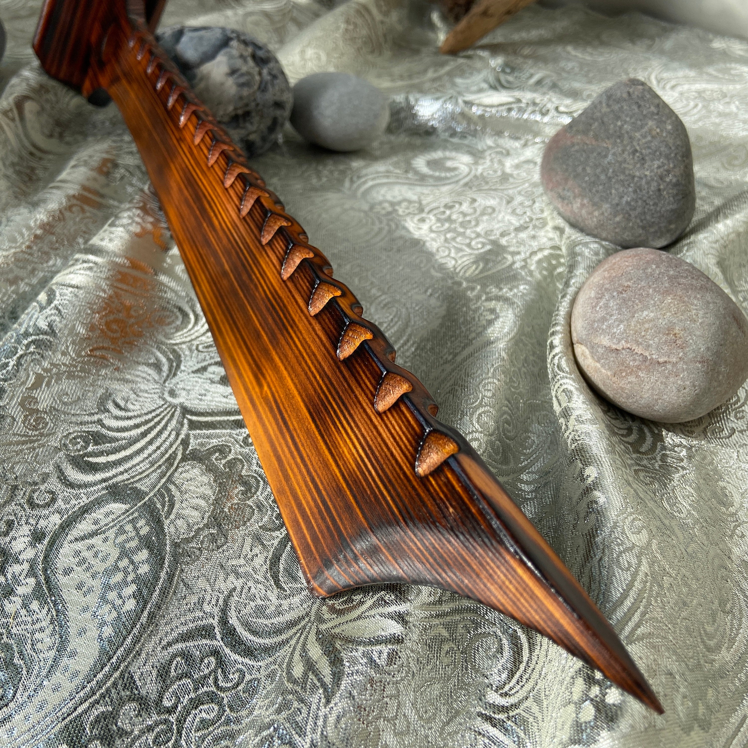 Unique Fantasy Wooden Sword With Handmade Handle, Perfect Gift for ...