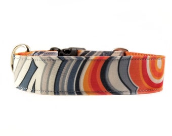 Crazy Lace Agate Dog Collar