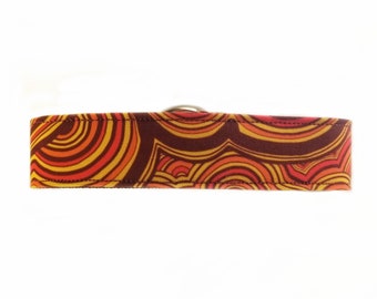 Orange Malachite Dog Collar