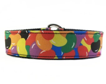 Rainbow Jellybeans Dog Collar