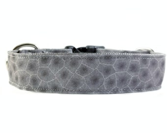 Grey Petoskey Stone Dog Collar