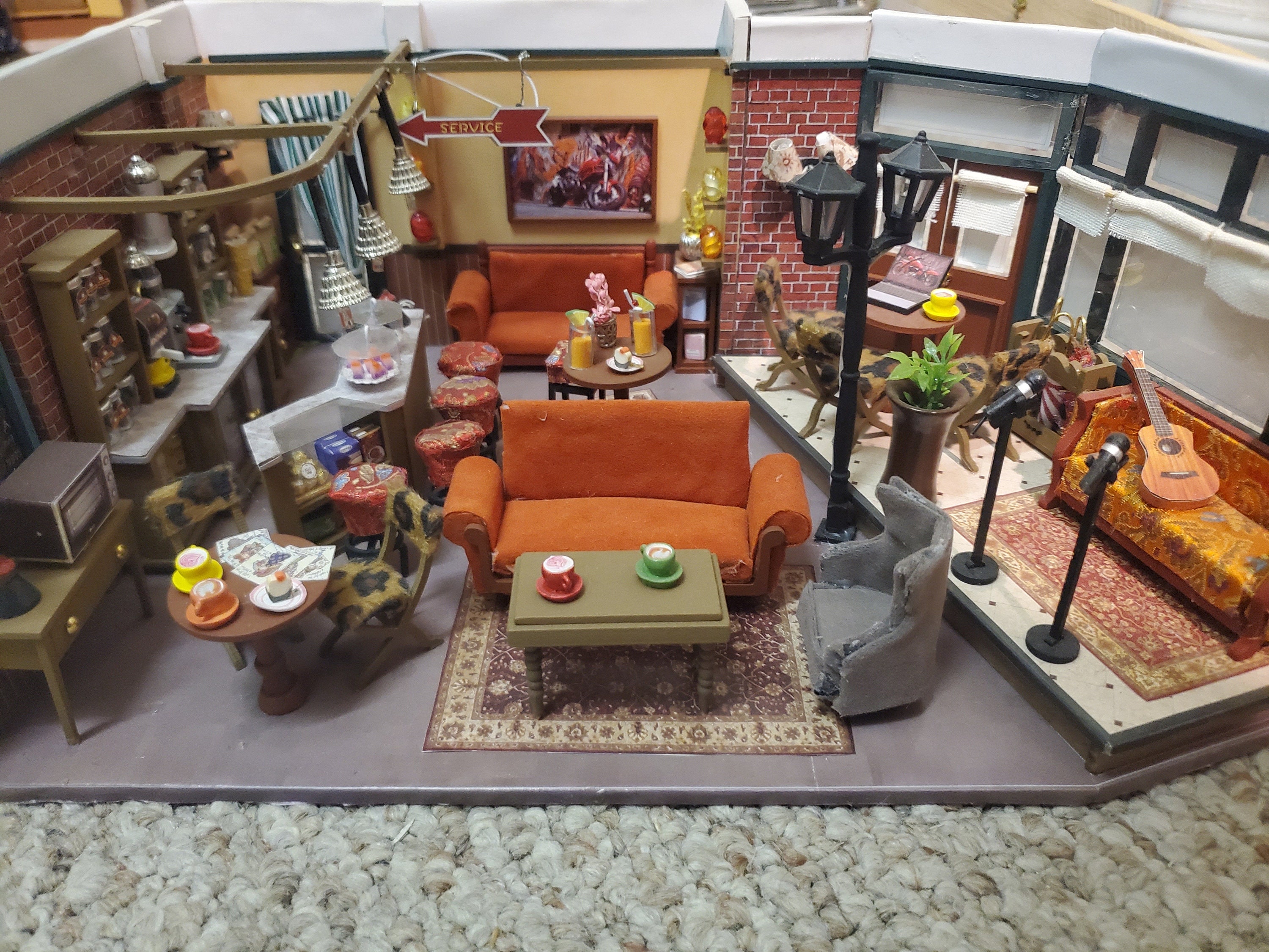 Central Perk Coffee House From Friends 1 24th Scale Etsy