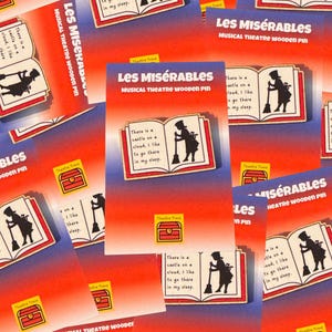 Castle on a Cloud: Les Misérables Musical Theatre Inspired Wooden Pin (2)
