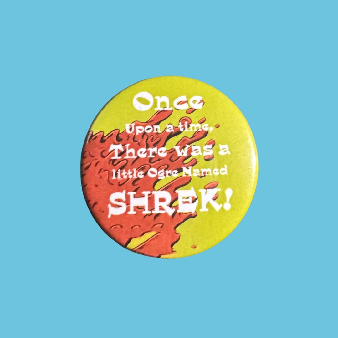 Shrek Button Shrek Musical Inspired Button Badge - Etsy