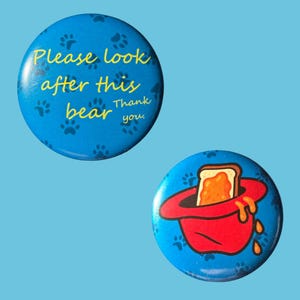 Paddington Musical Inspired Button Badges