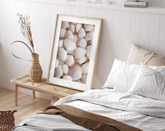 Neutraler Muschel Druck - Neutrale Strand Küsten Wand Kunst (Digitaler Download)