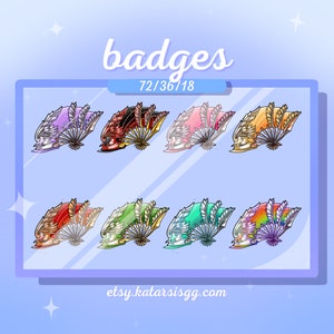Twitch | Sub Badges | Valorant Ignite Fan Knife | 8 - Etsy