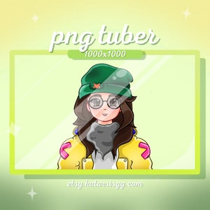 Twitch | PNGTuber | Killjoy Valorant | Brown Hair Girl | Kawaii