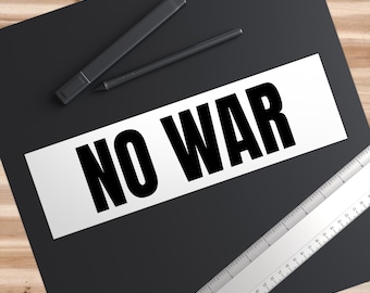 No War With Venezuela Bumper Sticker | Anti-War Political Decal