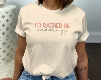 Camiseta "Prefiero estar leyendo": regalo para un ratón de biblioteca