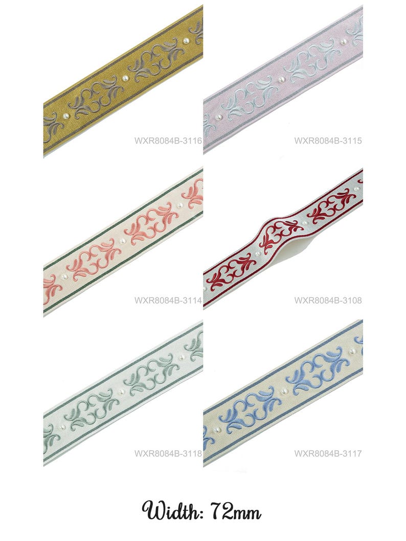 Cortinas de lino a medida totalmente opacas con cintas bordadas / Pliegues dobles / Forro opaco imagen 11