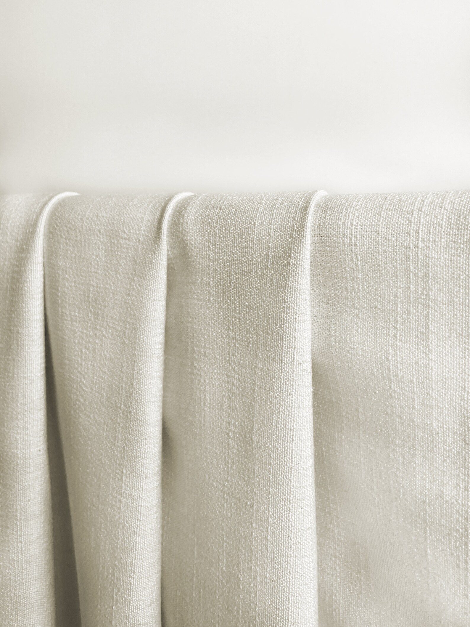 Beige Polygon Cotton Table Skirt, Pleated Table Cloth, Box Pleated