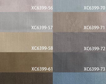 Fifty percent cotton, fifty percent polyester, width 110 inches (yards), suitable for curtains, tablecloths, cushions, sofa covers.