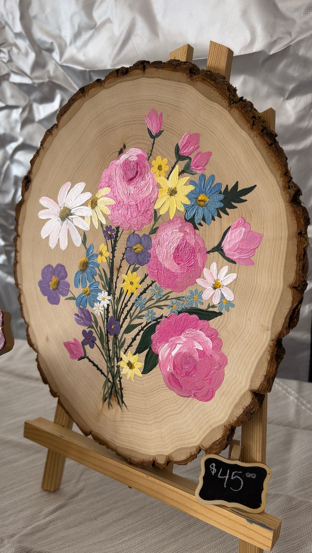 Bouquet on Wood 6 - Etsy