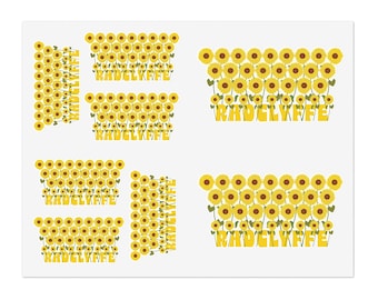 Radcliffe Sunflower Sticker Sheets