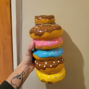 3D Hand-made Donut tumbler/Made to order 2-3 weeks to make