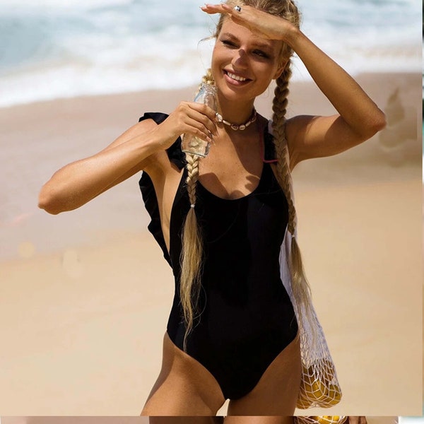 peplum tankini swimsuit