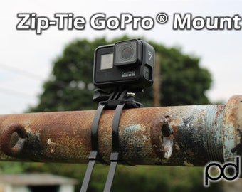 Zip-Tie Mount voor GoPro Hero 4, 5, 6, 7, 8, 9, 10, 11 - Zwart