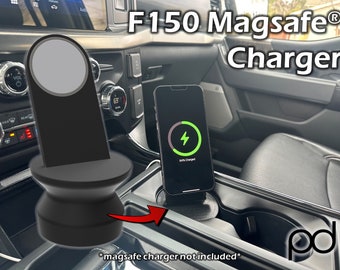 MagSafe® Wireless Charger/Phone Mount for 2021+ Ford® F150 - Cup Holder