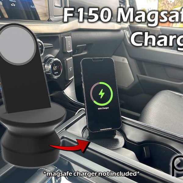 MagSafe® Wireless Charger/Phone Mount for 2021+ Ford® F150 - Cup Holder