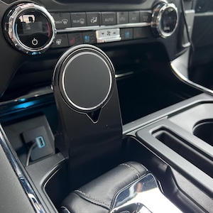 Chargeur/support de téléphone sans fil Ford F150 MagSafe pour 2021+ [CHARGEUR INCLUS] *Design rafraîchi* - 14e génération