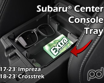Plateau de rangement, organiseur, séparateur pour console centrale Subaru Crosstrek et Impreza